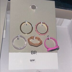 BP. Set of 5 Colorful Rings
